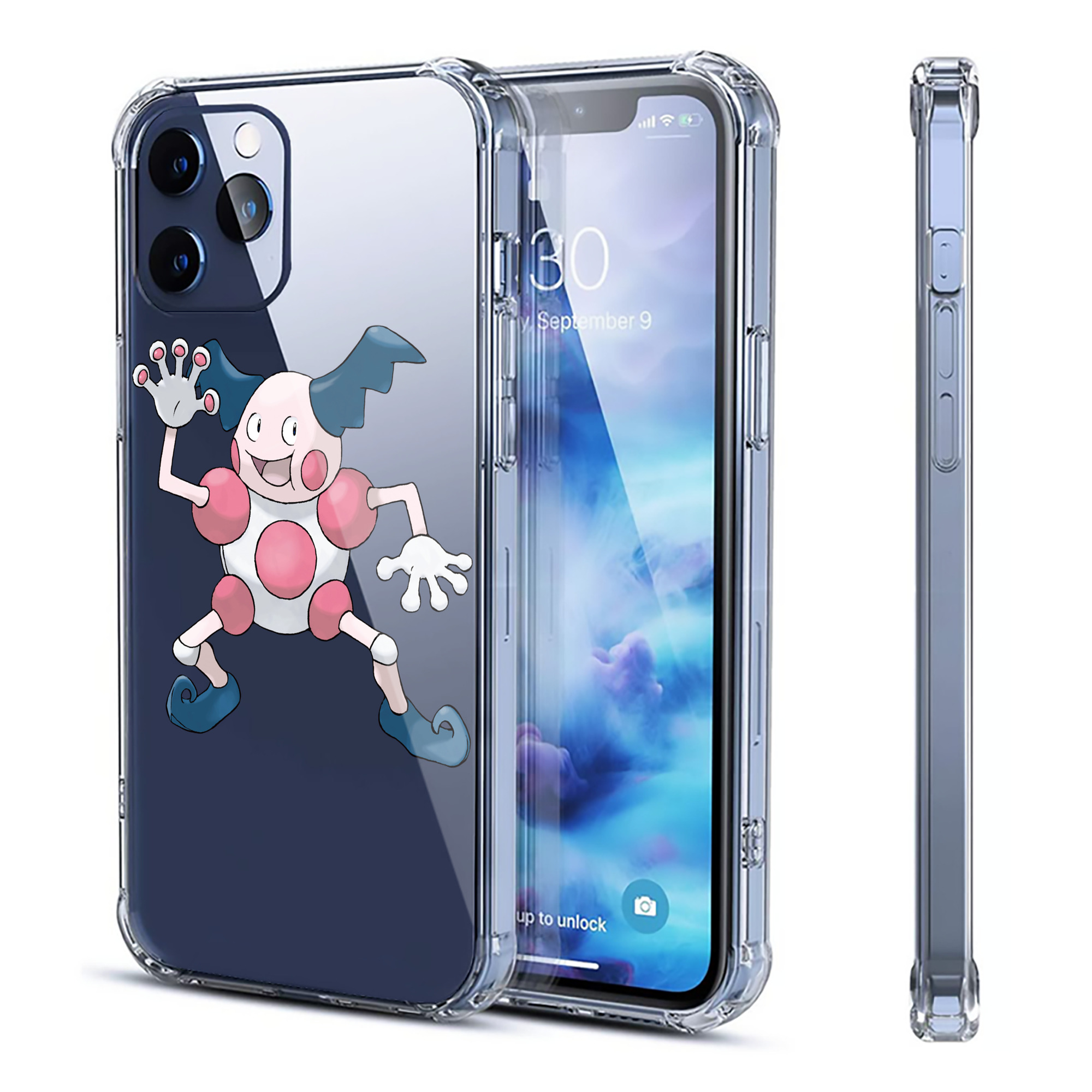 （画像用） ポケットモンスター Pokémon 【iPhone 12シリーズ対応】透明スマホケース（クリアソフトケース）